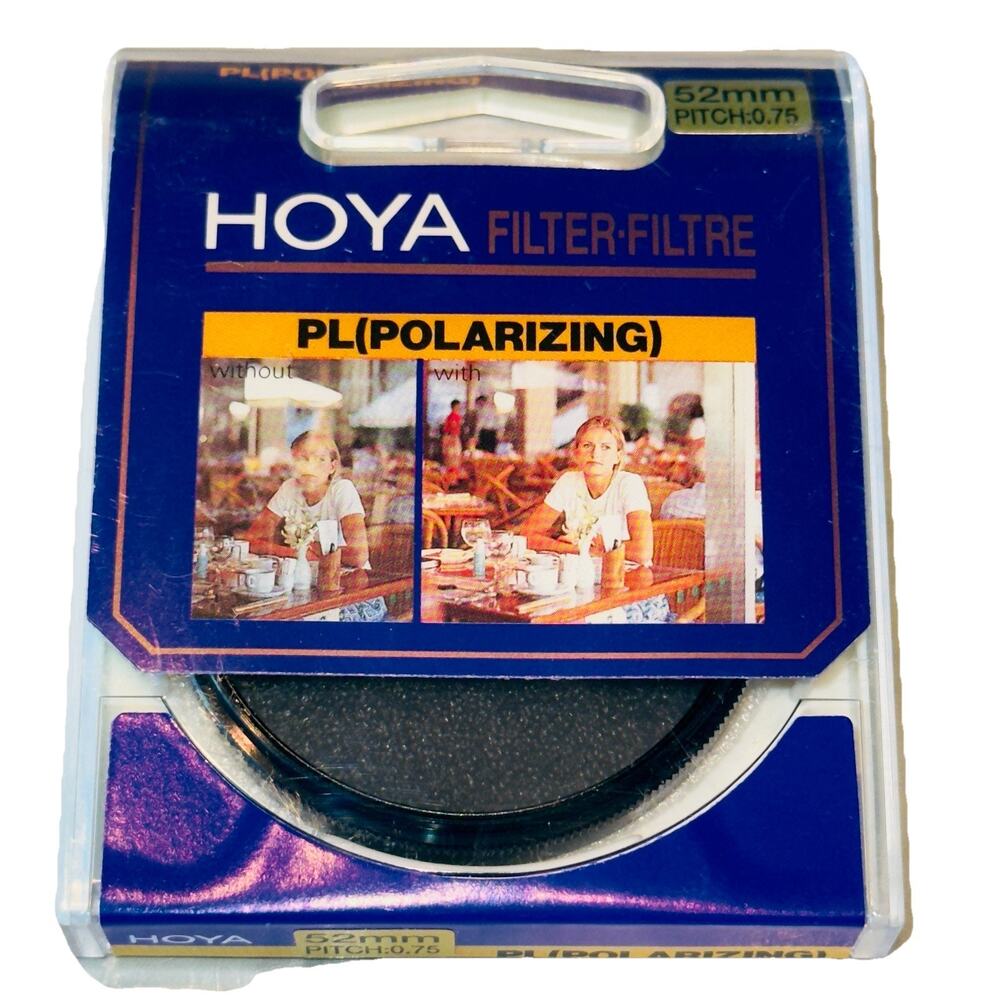 NEW Sealed Hoya Filter Pl‎ Polarizing 52mm Pitch .75 52 mm Camera Lens Tokina Co